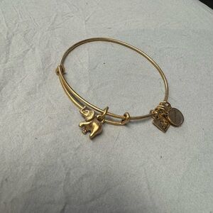 Alex and Ani Gold Elephant Charm Bracelet